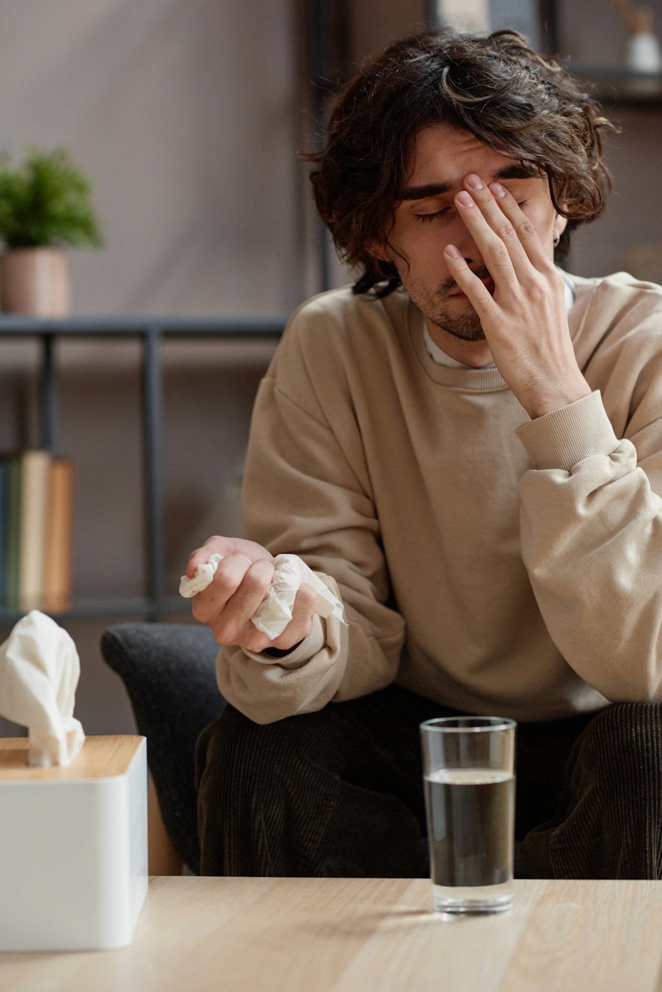 Man Crying At Psychologist