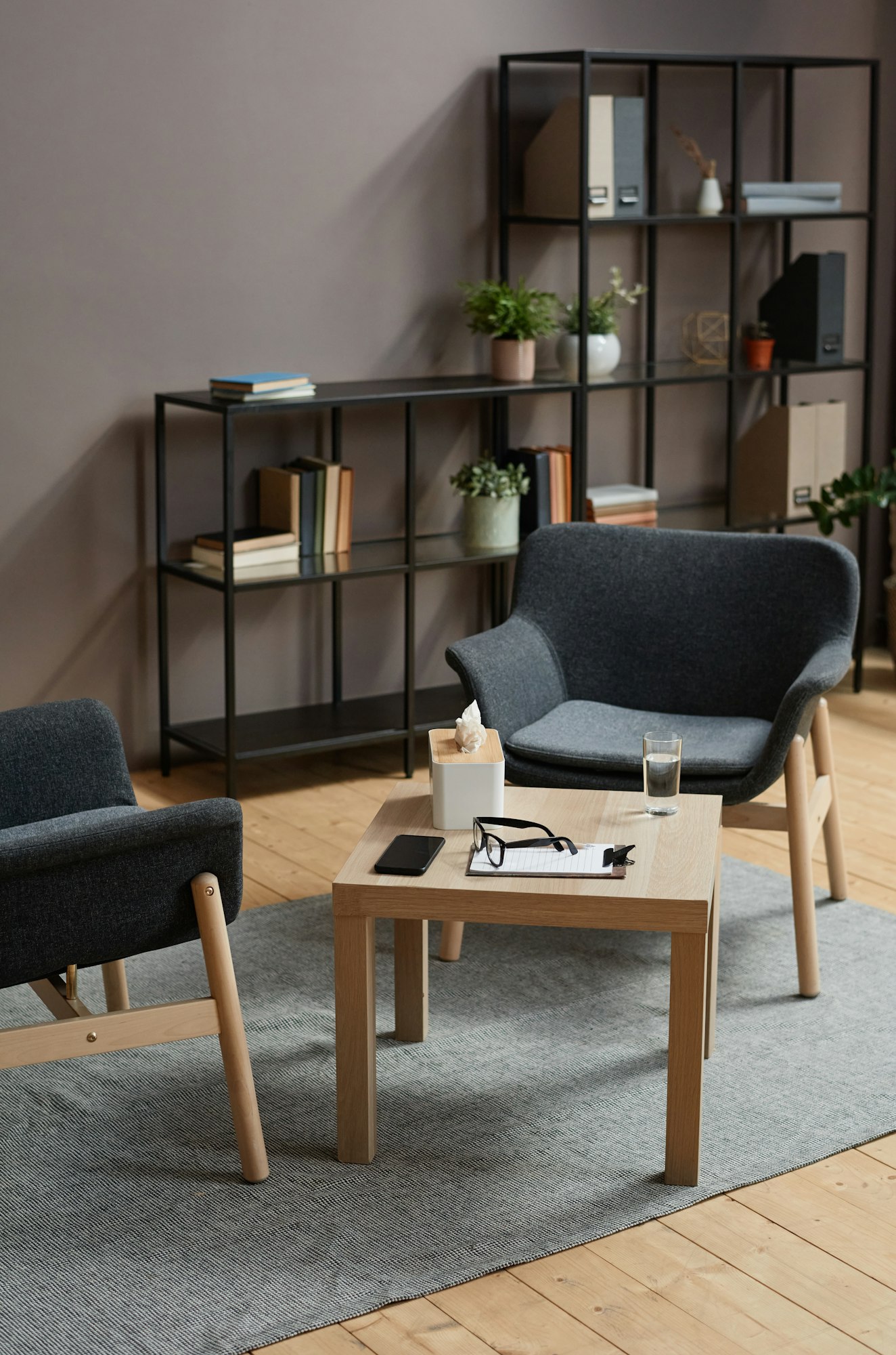 Modern Psychologist Office Interior